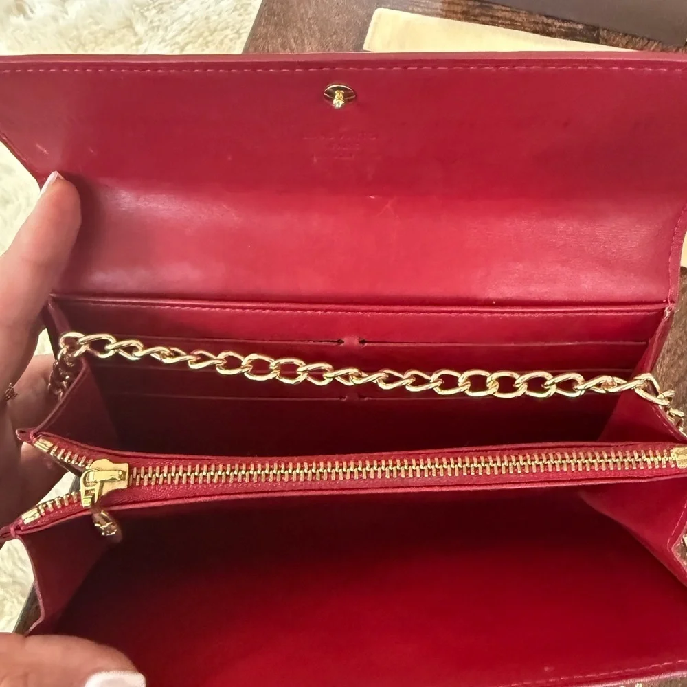 Louis Vuitton Red Patent Leather Wallet